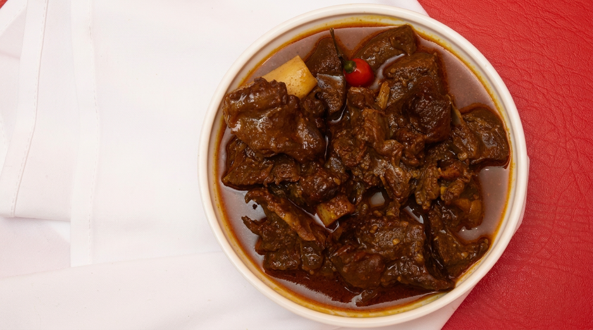 Curry, with roti or rice
